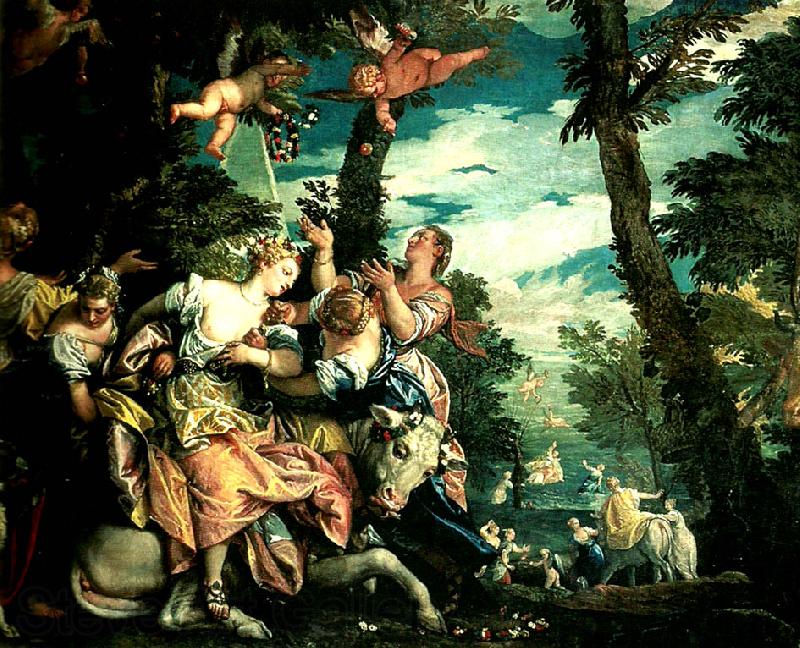 Paolo  Veronese rape of europa venice, ducal palace,